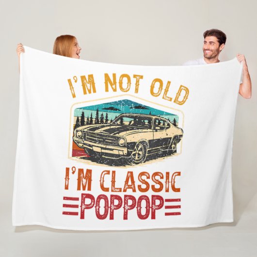 IK Ben Niet Oud IK Ben Opa Fleece Deken (In situ)
