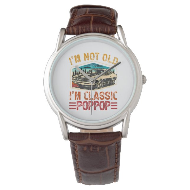 IK Ben Niet Oud IK Ben Opa Horloge (Voorkant)