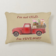 Ik ben niet oud. Ik ben vintage! Kleine rode vrach