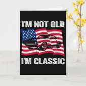 Ik ben niet oud, ik klik auto Amerikaanse vlag gra Kaart (Gele Bloem)