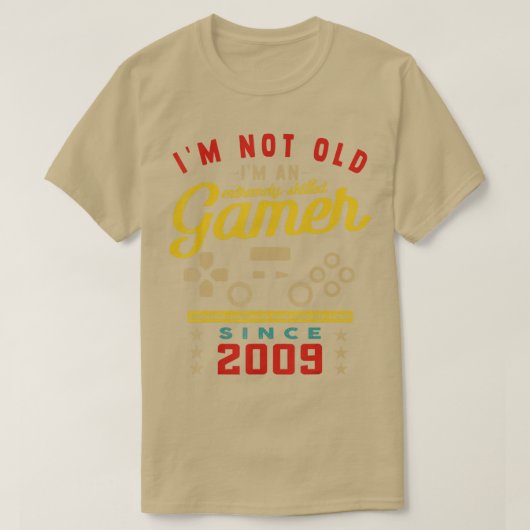 Ik ben niet oud Im A Skill 2009VideogameGaming T-shirt (Design voorkant)