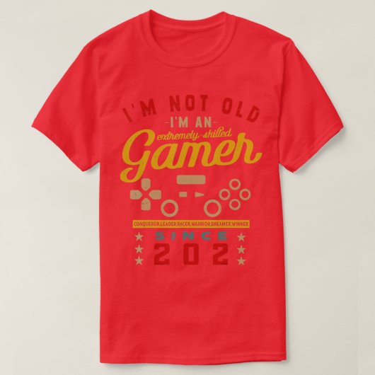 Ik ben niet oud Im A Skill 2024VideogameGaming T-shirt (Design voorkant)