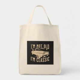 Ik ben niet oud Im klassiek, modern,  zwart Tote Bag