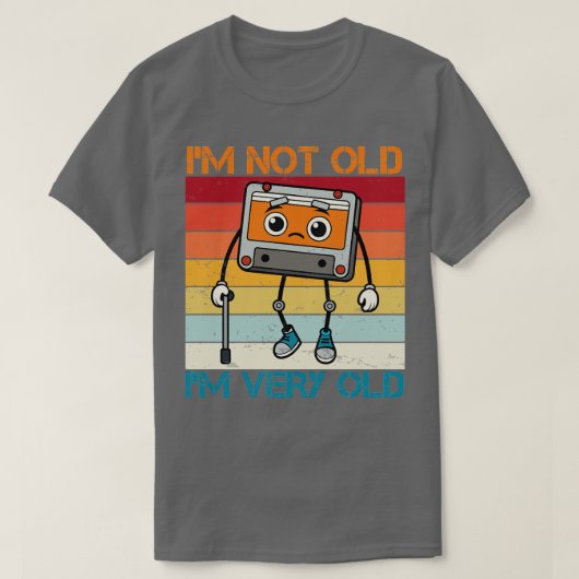 Ik ben niet oud IM Radio Cassette 1 T-shirt (Design voorkant)