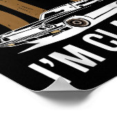 Ik ben niet oud in Clic Grappige Auto Grafische Va Poster (Hoek)