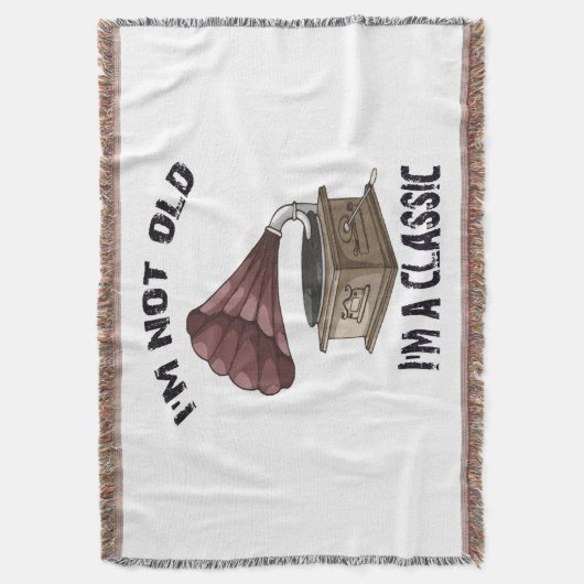 Ik ben niet oud in klassiek deken (Voorkant Verticaal)