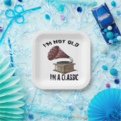 Ik ben niet oud in klassiek papieren bordje (Feest)