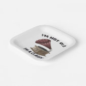 Ik ben niet oud in klassiek papieren bordje (Gebogen)