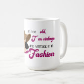 "Ik ben niet oud..." Koffie Mok (Voorkant rechts)