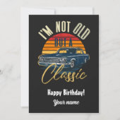 Ik ben niet oud maar een klassieker  kaart (Voorkant)