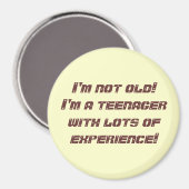 Ik ben niet oud! magneet (Voorkant / Achterkant)