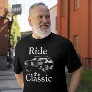 Ik ben niet oud rijden de klassieke auto vader's b t-shirt