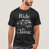 Ik ben niet oud rijden de klassieke auto vader's b t-shirt (Voorkant)