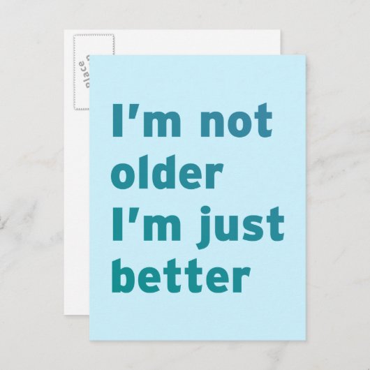 Ik ben niet Ouder ik ben enkel Beter Briefkaart (Voorkant / Achterkant)