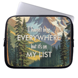 Ik ben niet overal geweest Retro Wanderlust Travel Laptop Sleeve
