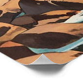 Ik ben niet overal geweest Retro Wanderlust Travel Poster (Hoek)