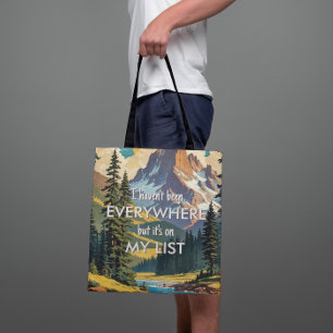 Ik ben niet overal geweest Retro Wanderlust Travel Tote Bag