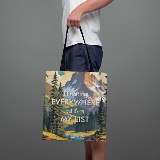 Ik ben niet overal geweest Retro Wanderlust Travel Tote Bag
