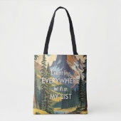Ik ben niet overal geweest Retro Wanderlust Travel Tote Bag (Voorkant)