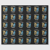 Ik ben niet overgewicht ik ben Bold Funny Font Pun Cadeaupapier (Vlak)