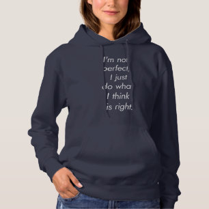 Ik ben niet perfect Dames Basic Hoodie