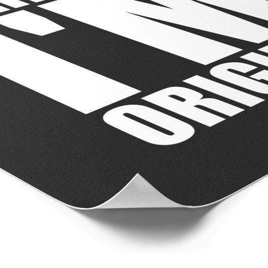 Ik ben niet perfect ik ben origineel Inspirerend. Poster (Hoek)