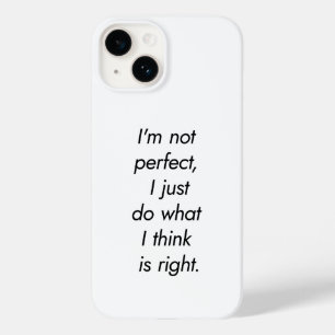Ik ben niet perfect iPhone Hoesje