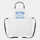 Ik ben niet perfect, maar ik ben een humor schort (Voorkant)