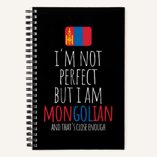Ik ben niet perfect, maar ik ben een mongoliaan ui notitieboek