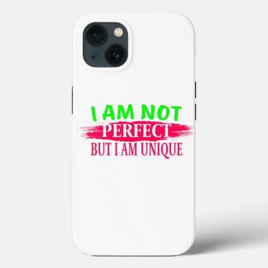Ik ben niet perfect, maar ik ben een unieke Case-Mate iPhone case (Achterkant)