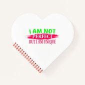 Ik ben niet perfect, maar ik ben een unieke notitieboek (Voorkant)