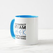 Ik ben niet perfect, maar ik ben Grieks Mok (Voorkant links)