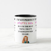 Ik ben niet perfect, maar ik ben het beste dat is mok (Midden)