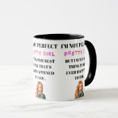 Ik ben niet perfect, maar ik ben het beste dat is mok (Voorkant rechts)