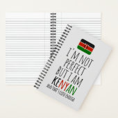 Ik ben niet perfect, maar ik ben Keniaans uit Keny Notitieboek (Binnen)
