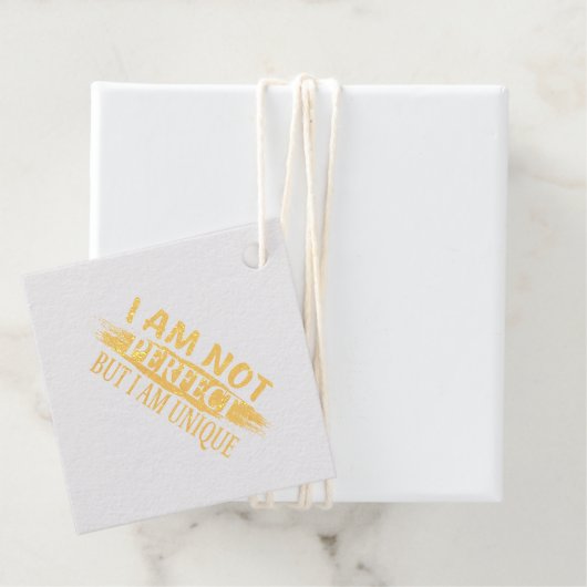 Ik ben niet perfect, maar ik ben uniek bedankjes labels (Met doos)