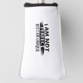 Ik ben niet perfect, maar ik ben uniek golfheadcover (Draai 90)