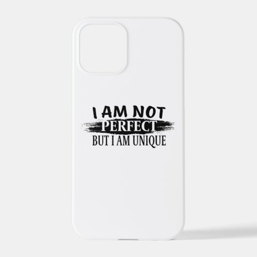 Ik ben niet perfect, maar ik ben uniek iPhone hoesje (Achterkant)