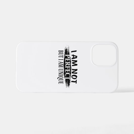 Ik ben niet perfect, maar ik ben uniek iPhone hoesje (Achterkant horizontaal)