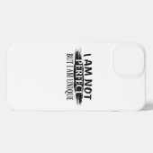 Ik ben niet perfect, maar ik ben uniek iPhone hoesje (Achterkant horizontaal)