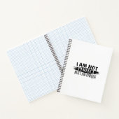 Ik ben niet perfect, maar ik ben uniek notitieboek (Binnen)