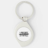 Ik ben niet perfect, maar ik ben uniek sleutelhanger (Voorkant)