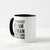 Ik ben niet perfect, maar ik ben wel grappig Ooste Mok (Voorkant links)