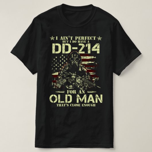 Ik ben niet perfect, maar ik heb DD-214 T-shirt (Design voorkant)