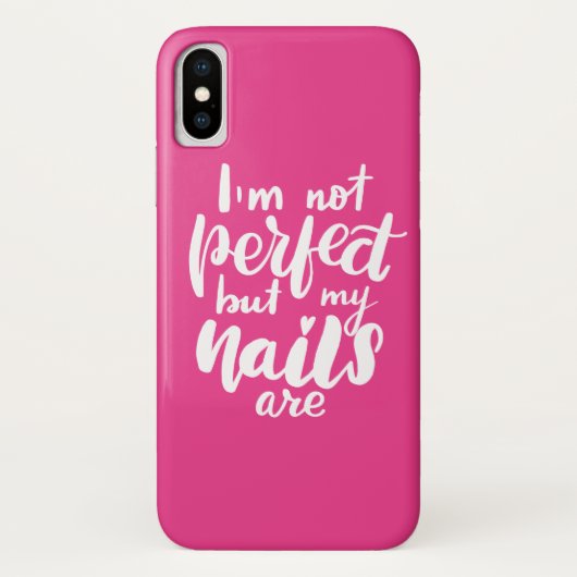 Ik ben niet perfect, maar mijn nagels wel Case-Mate iPhone case (Achterkant)