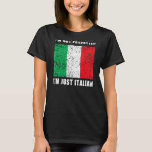 Ik ben niet pervers in het Italiaans T-shirt