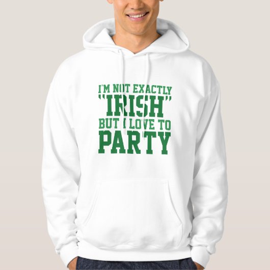 Ik ben niet precies Iers Hoodie (Voorkant)