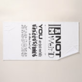 Ik ben niet raar! Badhanddoek (Badhanddoek)