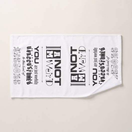 Ik ben niet raar! Handdoek (Handdoek)