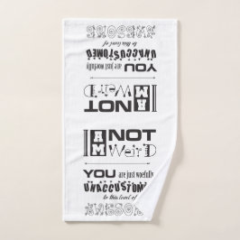 Ik ben niet raar! Handdoek